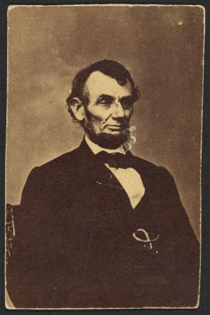 Abraham Lincoln, about 1864. Photograph by Anthony Berger. Courtesy Prints & Photographs Division, Library of Congress