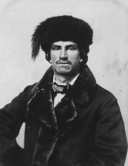 Mixed blood (Indian and French) fur trader, about 1870