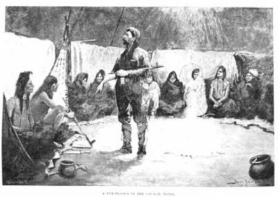 A Fur Trader in the Council Tipi, about 1892