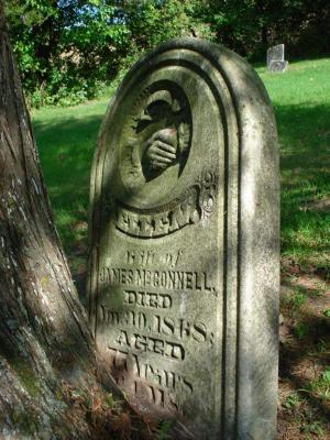 The grave of Ellen McConnell, courtesy of Mary McConnell. 