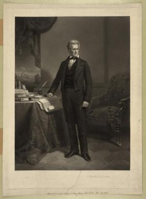 Andrew Jackson, about 1860. Painted by D.M. Carter; engraved by A.H. Ritchie. Courtesy Prints & Photographs Division, Library of Congress.