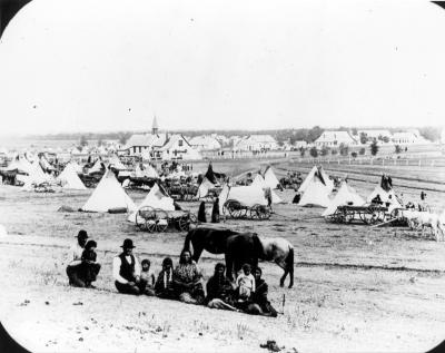 Crow Creek Reservation, 1880s. Courtesy State Archives of the South Dakota Historical Society