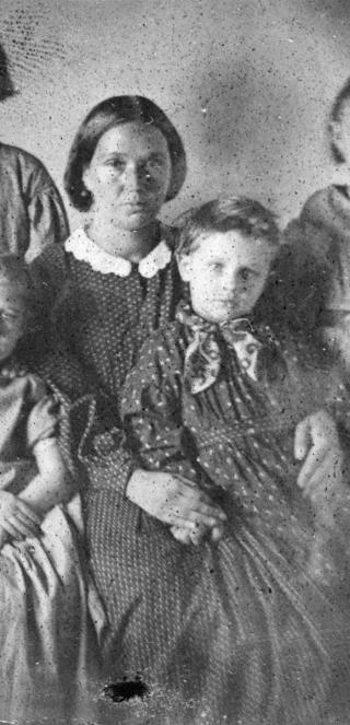 Laura Duley and her son Jefferson, November 30, 1862. Courtesy State Archives of the South Dakota Historical Society