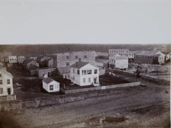 View of the city of St. Paul in 1857