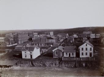 View of the city of St. Paul in 1857