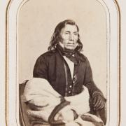Little Crow, photograph by Joel Emmons Whitney, 1862.